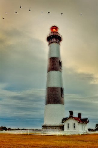bodie-lighthouse-outer-banks-abstract-painting-dan-carmichael